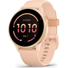 Garmin Sporta pulkstenis vivoactive 6 amoled 42mm metallic pink dawn/pink