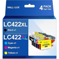 LC422XL XL Large Capacity LC-422XLVAL Ink Cartridges Value Pack for Brother LC422 LC-422XL LC-422XLVAL Cartridges for Brother MFC-J5340DW MFC-J5345DW MFC-J5740DW MFC-J6540DW MFC-J6940DW (Pack of 4)