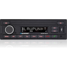Blaupunkt Madrid 200 BT | Bluetooth, RDS Tuner, Hands-Free, USB, Aux-In, 1-DIN, Black