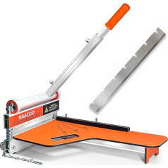 Laminated Floor Cutting Machine with Replacement Blades, zozen 31 cm Ethylene Floor Cutting Machine with Wheels, Vinyl Panel Cutting Machine - Cut in Angle and Length in Just One Step, Floor Tools.