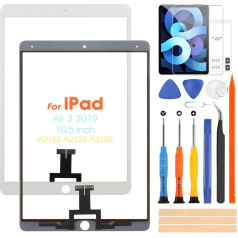 ARSSLY 10.5 Inch Touch Screen for iPad Air 3 2019 Touch Screen for iPad Air 3 A2153 A2123 A2152 Touch Screen with Tools, No LCD Screen (White)