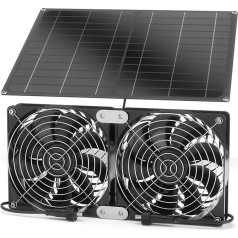 Gewächshaus Effiziente Wärmeableitung Outdoor Solar Abluftventilator Geeignet for Hühnerställe Haustier Elektrischer Lüftungsventilator