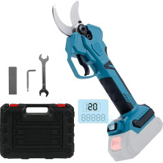 Battery Pruning Shears, Max Opening 65 mm, Electric Pruning Shears Compatible with Makita 18 V Battery, Professional Brushless Pruning Shears with LCD Display for Tree Pruning Fruit Trees (without