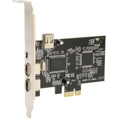 Bewinner PCIe Firewire Card for 10, PCI E Firewire Controller Card 4 Ports with Low Profile Bracket and Cable for Desktop PC and DV Connection