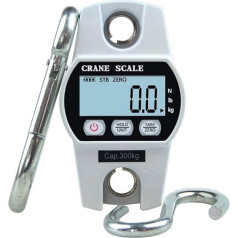 UNbit Digital Crane Scale, 300 kg/660 lb Mini Electronic Scale for Weighing Pigs and Sheep (Colour: Black)