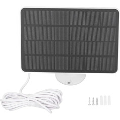 Solarmodule mit geringem Stromverbrauch, wetterfest, verstellbare Solarzellenplatten für Überwachungskameras im Innen- und Außenbereich, monokristallines Silizium