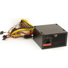 Link PC Power Supply Standard ATX 650 Watt with 120 mm Fan and 4 SATA 2 Molex 6-Pin PCIE 8 Pin CPU Metal Compact Dimensions 25 x 25 x 15 cm Pack of 10 Units