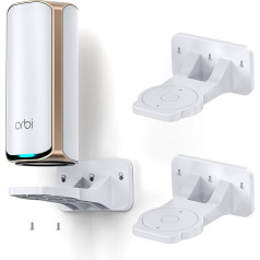 EDUP Orbi WiFi 7 Wall Mount Kit, ABS Orbi & Nighthawk Tri-Band Router Mount, Optimizes Space, Compatible with Orbi WiFi 7 Mesh Systems and Allen Nighthawk Wi-Fi 7 Routers (White, 2 Pack)