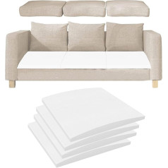 High Density Foam Couch Cushion 40/50/60cm Curved Support for Sofa and Furniture Perfect for Sagging Seats, Comfortable Replacement Pad (4.50x50cm)