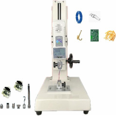 FLTRGO Zugprüfmaschine, 10-1000n Digitale Zugdruckstester Mit 5 Sonden, 300 Reisen Handkurbel Vertikale Zugprüfbank Für Textilien, Sport, Wissenschaftliche Forschung, Fischerei, Möbel ~/