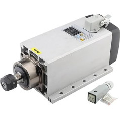 Luftgekühlter Spindelmotor 3,5KW quadratisch ER20 220V 380V mit Montageflansch(3.5kw ER20 220V)