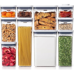 OXO Good Grips 11236000 Container Set of 10 Pop Plastic White