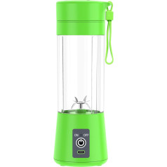 Meichoon Portable USB Mixing Cup with Strainer 400ml Smoothie Fruit Juice Vegetable Juice LB33 Green Q-LB33 Green