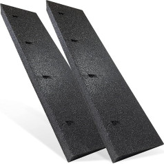 Kerb Ramp Rubber Black 2X I Width: 100 cm I Height: 70 mm I Ramp Rubber Wedge Wheelchair Ramp Loading Wedge Driveway Aid Door Threshold Ramp Car Ramp