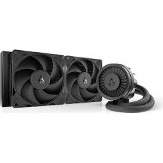ARCTIC Liquid Freezer III Pro 280 - Water Cooling PC, AIO CPU Water Cooler, 2 x 140 mm, 38 mm Radiator, PWM Pump, VRM Fan, AMD AM5/AM4, Intel LGA1851/1700 Contact Frame - Black
