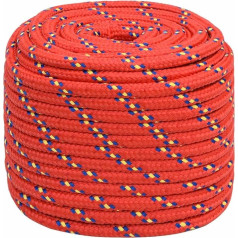 vidaXL Boat Rope Red 16 mm 100 m Polypropylene