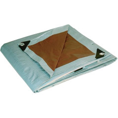 12' x 20' Dry Top Heavy Duty Silver/Brown Reversible Full Size 10-mil Poly Tarp item #212204