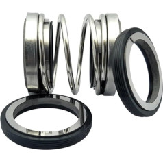 Hookurity Doppelseitige Gleitringdichtungen Doppeldichtung 208-18 208D-18 Typ 208 Doppel Mechanische Dichtungen Welle Größe 18mm Wasser Dichtung for Tauch Pumpe D7 = 33mm(SIC-SIC-SIC-VIT)