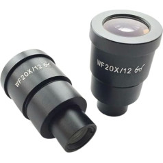 JUIYU Mikroskop-Zubehör-Kit EIN Paar Super-Widefield WF20X / 12. Hohe Augenkörper-Okular (3 0mm) for das zusammengesetzte Mikroskop. Mikroskopische Objektträger