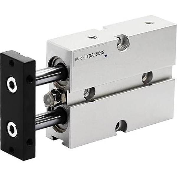 TN20 TDA20 Doppeltwirkender Pneumatischer Luftzylinder, Bohrung 20 mm, Doppelstangenzylinder TN20-20 TN20-30 TN20-40 TN20-50 TN20-100 TN20-300, 1 Stück(TN20-120)