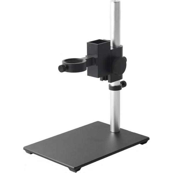 Microscope Accessory Kit Metal Industrial Digital Camera Stand 40mm/50mm Ring C Mount Lens Focusing Holder Microscopic Slides (Color : 50mm Stand A)