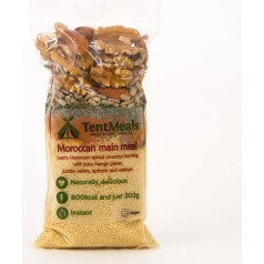 TentMeals Camping & Expedition Food: Moroccan Couscous Main Meal 1 x Large 800 Kcal Pack