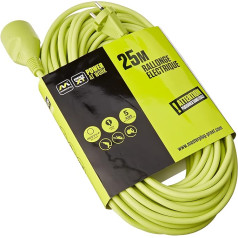 Masterplug EXF25162G1-PX Extension Cable 220 V Neon Green 25 m