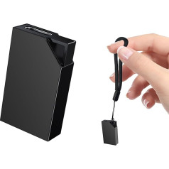 Diktiergerät Mini 64 GB Speicher, Voice Recorder Wiederaufladbar Über USB, Diktiergerät und Sprachaktivierung, Aufnahmegerät Mit Mikrofon, Diktiergerät Mit Schreibfunktion, Meetings und Interviews