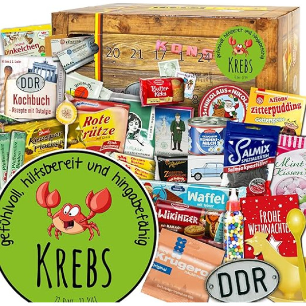 ostprodukte-versand Zodiac Sign Cancer - DDR Advent Calendar - Ossi Package 2023