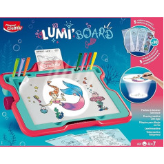 Maped Creativ Lumi Board - Under the Sea Theme - Alternator for Learning to Draw - 63-Piece Set Creative Toy for Children from 4 Years
