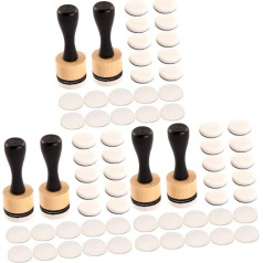 DOITOOL 3 Sätze Stempel mit Schwämmen und Griffen Malwerkzeuge für Erwachsene für DIY Projekte Öl und Aquarellmalerei Einfach zu Reinigen Verwenden