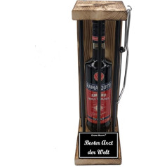 Ramazzotti Gift for Doctor Doctor Gift – Iron Reserve Black Edition Gift Set Text Black/W Bester Arzt der Welt Herbal Liqueur (1 x 0.70 L)