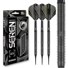 RED DRAGON Darts - Sera Onyx 1-90% Tungsten - 18g Barrel / 20g Full Weight Professional Soft Tip Dart Set with Dart Flights and Dart Shafts