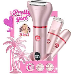 5.0 Intimate Shaver for Women Pro【0 Irritation Pain Free Hair Removal】Bikini Trimmer Women's Intimate Area【IPX7 Waterproof 3Seconds Hygiene Cleaning】Razor Women's Intimate Area Bikini Trimmer