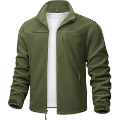 TACVASEN Men's Fleece Jacket Warm Outdoor Mid Layer Full Zip Microfleece Jacket