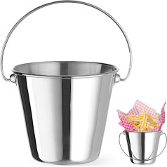 Mini spainis ar rokturi uzkodu pasniegšanai no tērauda, dia. 130x110 mm