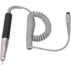 Yechiry Tragbarer Nagelbohrer Professionell, Einstellbar Hohe Drehzahl Vielseitig Einsetzbar Nagelpoliermaschine Geräuscharm Vorwärts und Rückwärtslauf für Maniküre Pediküre (BLACK)