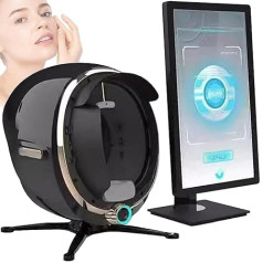 Skin Analyser, Professional Face Scanner (13.3/21.5 Inch) for Pores, Acne, Moisture, with Cloud Storage for Beautician Spas, 8-Spectrum Imaging, Multilingual (Black, 21.5 inches)