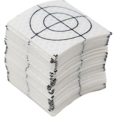 100 Reflective Targets Quick Positioning with Speedometer Perfect for Facade Measurement and Monitoring (5cm x 5cm)
