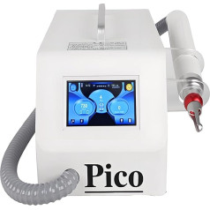 LYAYYDS Tattooentfernungsgerät 50–2900 MJ, 500 W, 1064 nm/532 nm/755 nm, mit 5 Handstücken für Augenbrauen, Lippenrötungsentfernung, Behandlung dunkler Flecken, für den Heim- und Salongebrauch