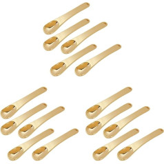FOMIYES 3 Sets Metal Eye Cream Spoons Golden Zinc Alloy Beauty Spatula Eye Massage Tool Makeup Application Fatigue Relief Travel Size 5 Pieces x 3