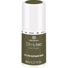 alessandro Striplac UV Nail Varnish, The Elephant Way, Gentle and Long Lasting, Easy Removal with Peel-Off Technology, Vegan and Cruelty-Free, 8 ml