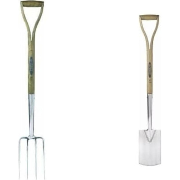 Spear & Jackson 4552BF Traditional Stainless Steel Women's Fork & 4454BS Traditional Stainless Steel Women's Spade