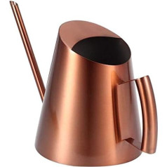 Household Bonsai Stainless Steel Watering Can, Mini Brushed Indoor Plant Long Spout Watering Can, Modern Style Watering Can, Rose Gold (L)