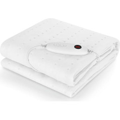 TLGREEN Thermal Underbed 100 W with 8 Hour Automatic Shut-Off, 193 x 91 cm, 6 Temperature Levels, Removable Controller, Machine Washable Heat Bed Mat, Mattress Heating Suitable for Single Beds