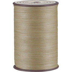 sourcing map 137 Meters 0.55mm Diameter Thin Waxed Polyester Thread for Sewing Machine Embroidery Quilting Weaving Khaki