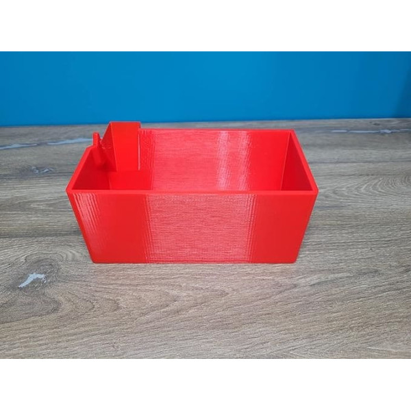 SEYLAB | Waste Bin for Overlocker Compatible with Brother M343D/1034DX/1334DS, Printed in 3D in France Overlock Container (Red)