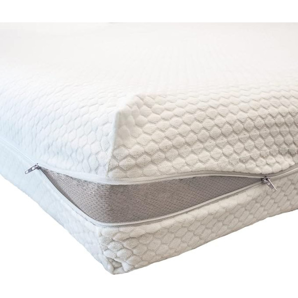 Sonit Single Mattress Cover with Zipper, Single Mattress Cover, 90 x 190 cm, Mite-Proof, Hypoallergenic and Breathable