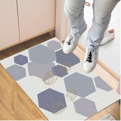 Xemnys Antibacterial Indoor Doormats, 60 Layers, Tear-Resistant Dirt Trapper Mat, Removes Bacteria, High Adhesive, Polyethylene, Wash-Free, for Front Door, Dog, 40 x 60 cm