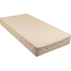 Excellent 100% cotton fleetwood mattress, cot size 30 x 75, zips around the mattress